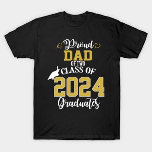 proud dad of two class of 2024 graduates T-Shirt